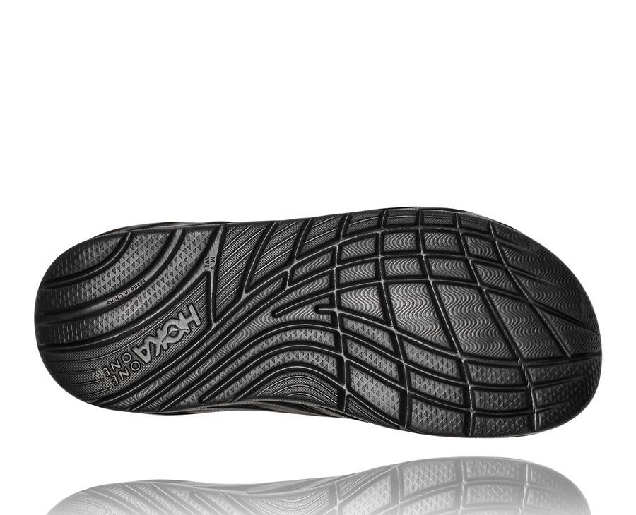 Hoka One One Mens Slide - Ora Recovery CNY - Black/Gold - KXUP86274